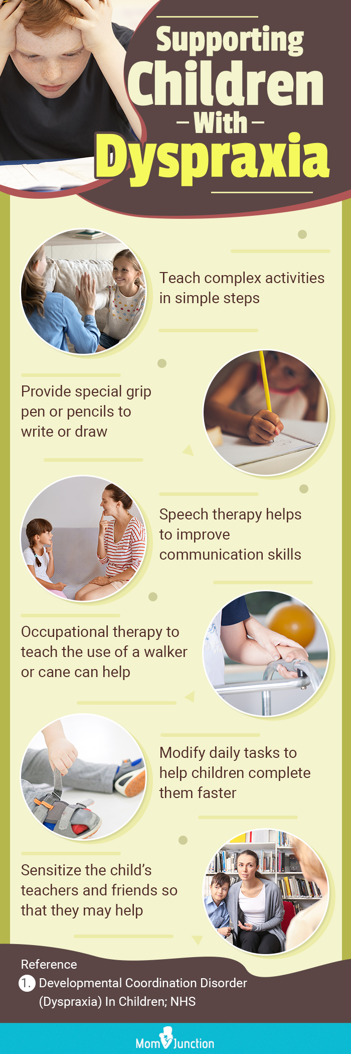 supporting children with dyspraxia (infographic) 