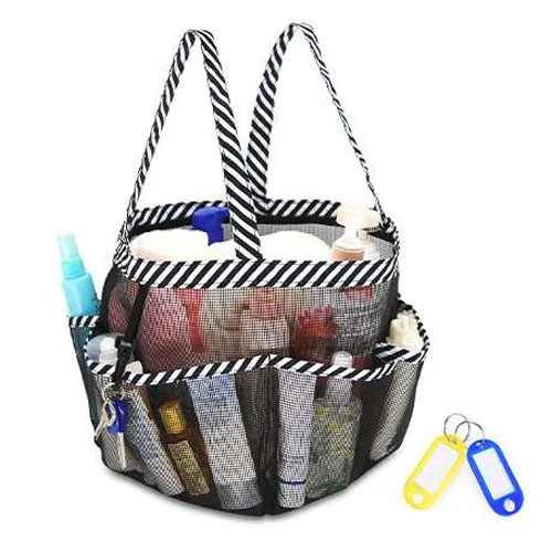 TERRA HOME Portable Shower Caddy Dorm - Foldable Mesh Tote - Dorm Room  Essentials - Durable Hanging Travel Bag - Perfect for College Students,  Men