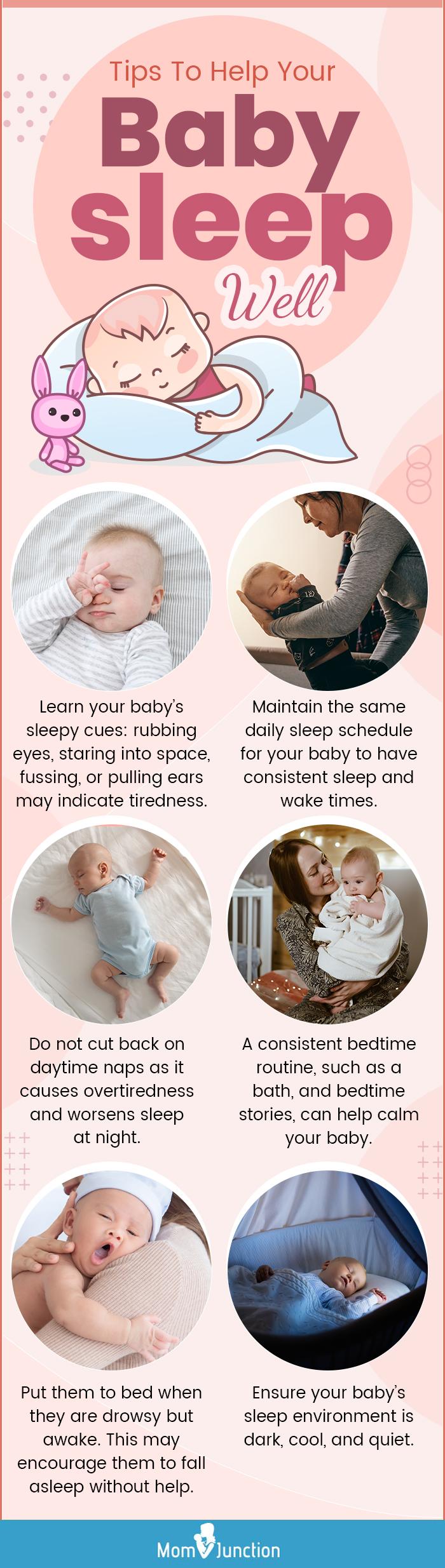 tips to help your baby sleep well(infographic)