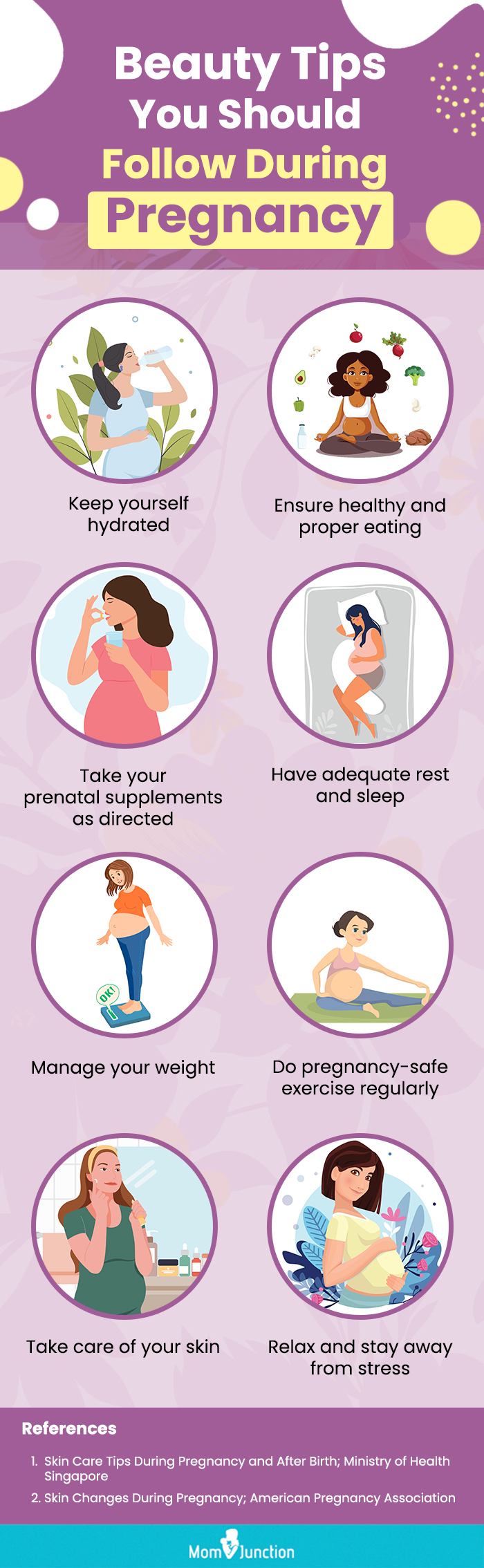 beauty tips you should follow during pregnancy (infographic) 