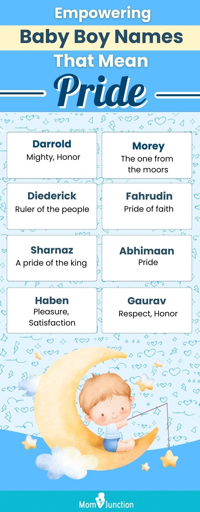 empowering baby boy names that mean pride (infographic)