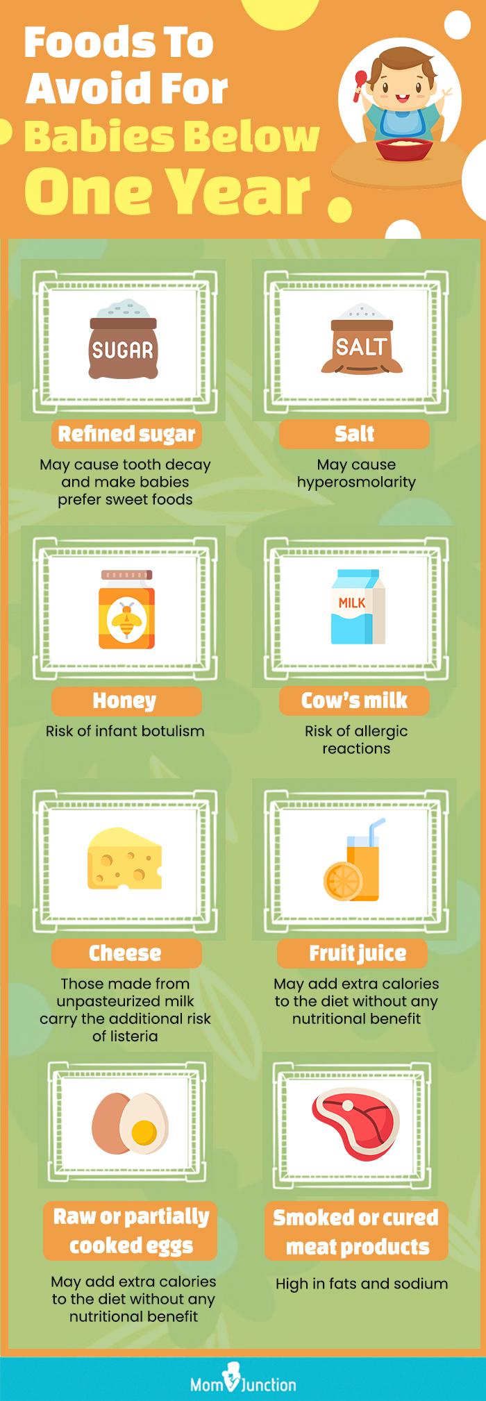 15 Foods You Should Avoid For Babies Younger Than A Year