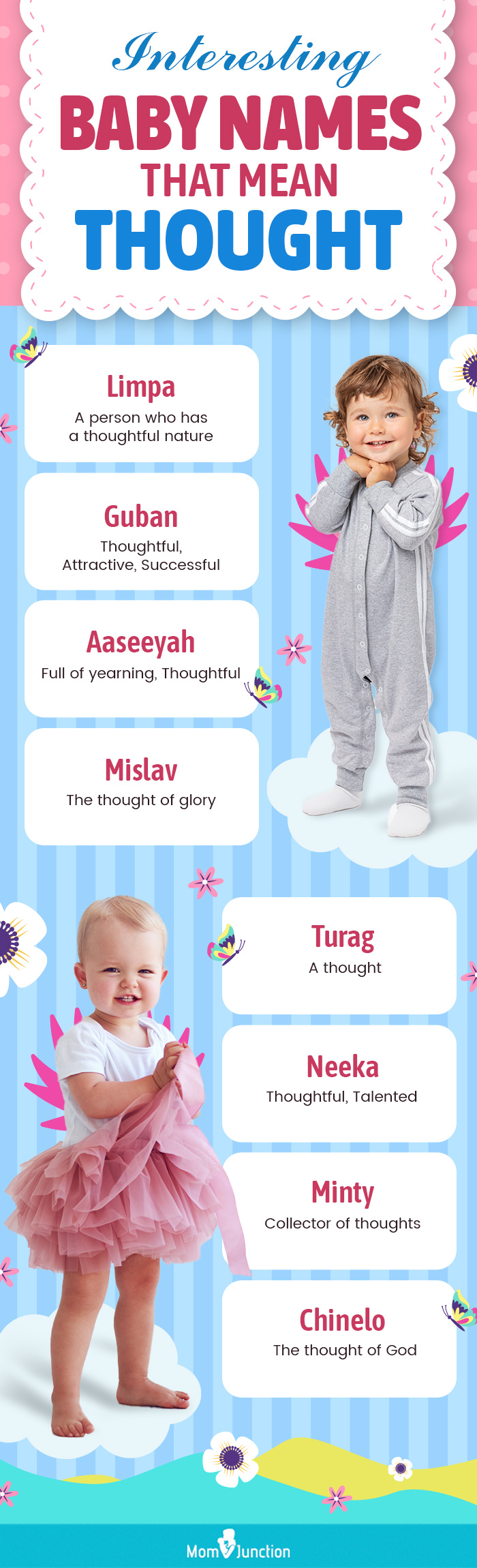 interesting baby names that mean thought (infographic)