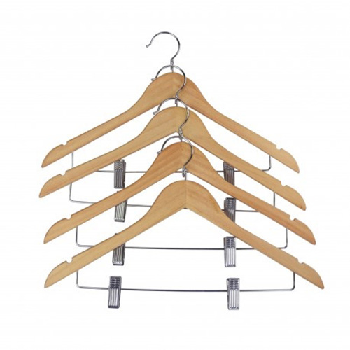 Homeit 10 Pack Clothes Hangers with Clips - Black Velvet Hangers use for  Skirt Hangers - Clothes Hanger for Pants Ultra Thin No Slip Hangers