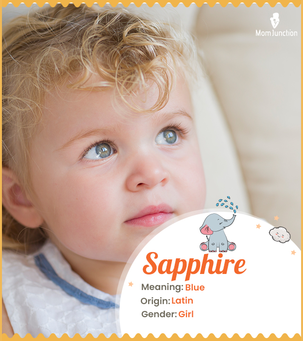 Sapphire , meaning blue