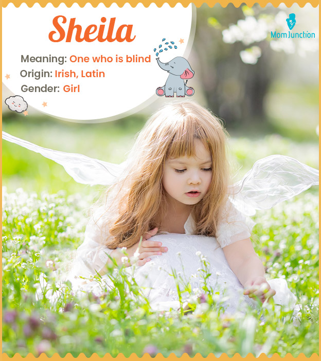Sheila, one who is blind or heavenly.
