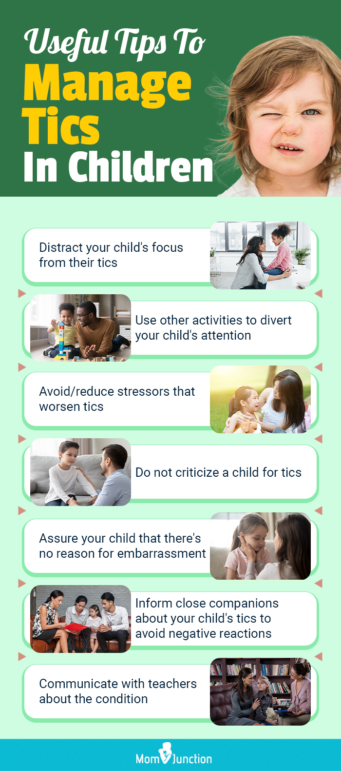 useful tips to manage tics in children(infographic) 