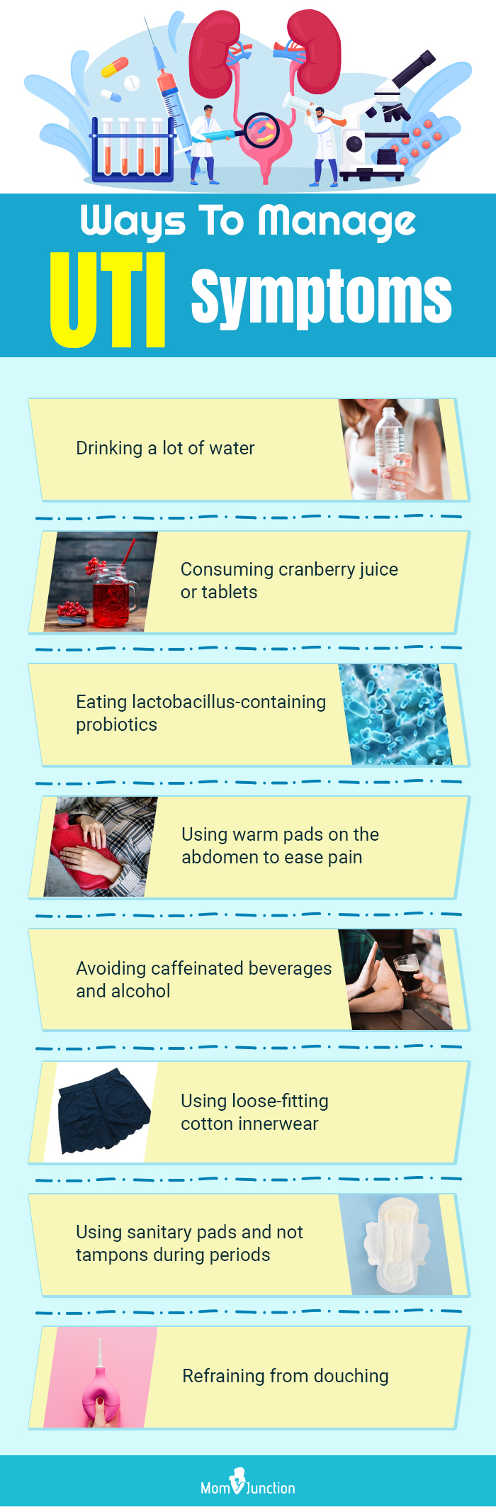 ways to manage urinary tract infection symptoms (infographic) 