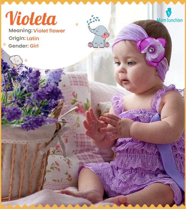 Violeta means violet flower