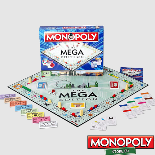Hasbro, Games, Mega Monopoly Board Game Like New Family Board Game
