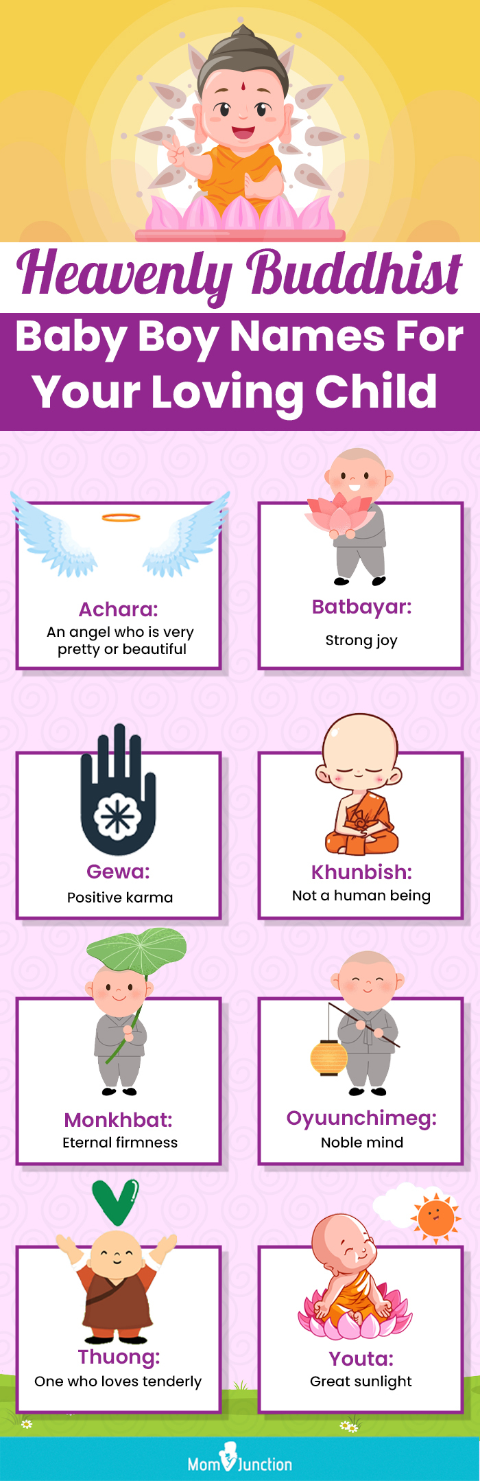 heavenly buddhist baby names for your loving child (infographic)