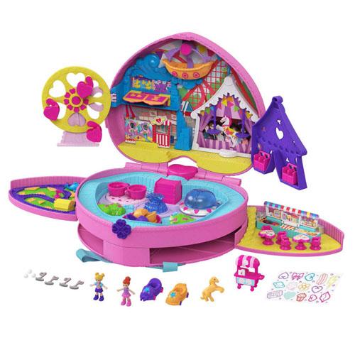 Mattel Polly Pocket Pollyville Super Slidin Water Park Playset, 1