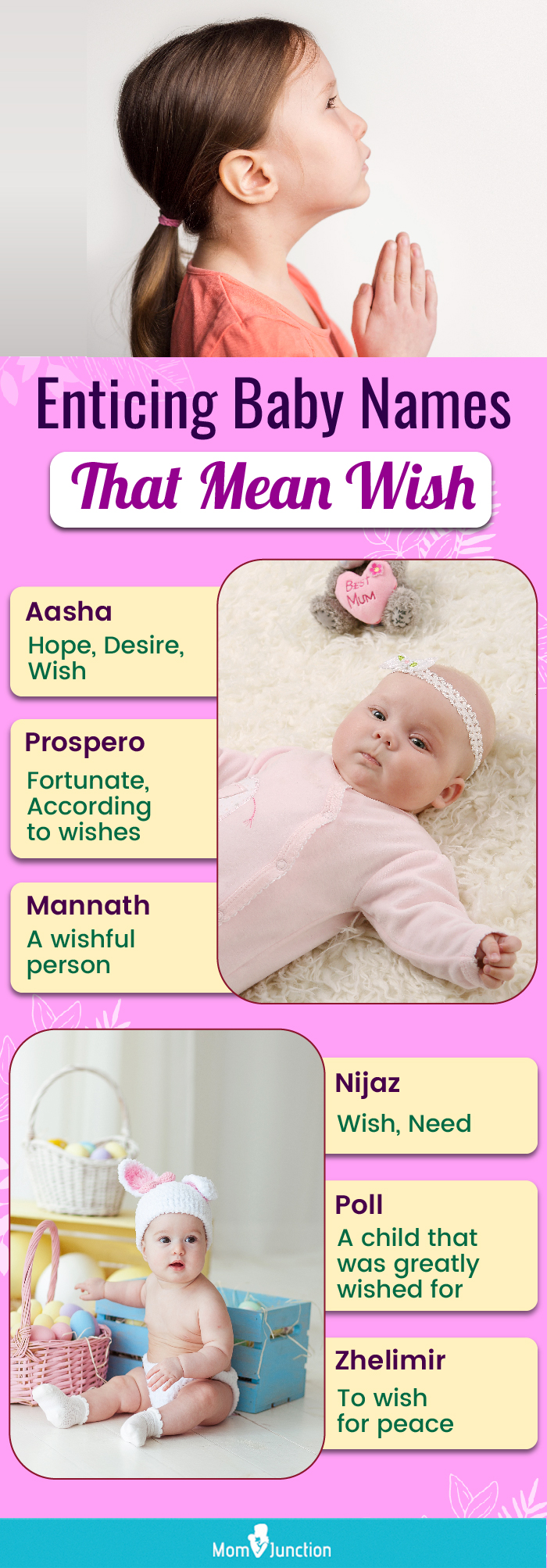 enticing baby names that mean wish (infographic)