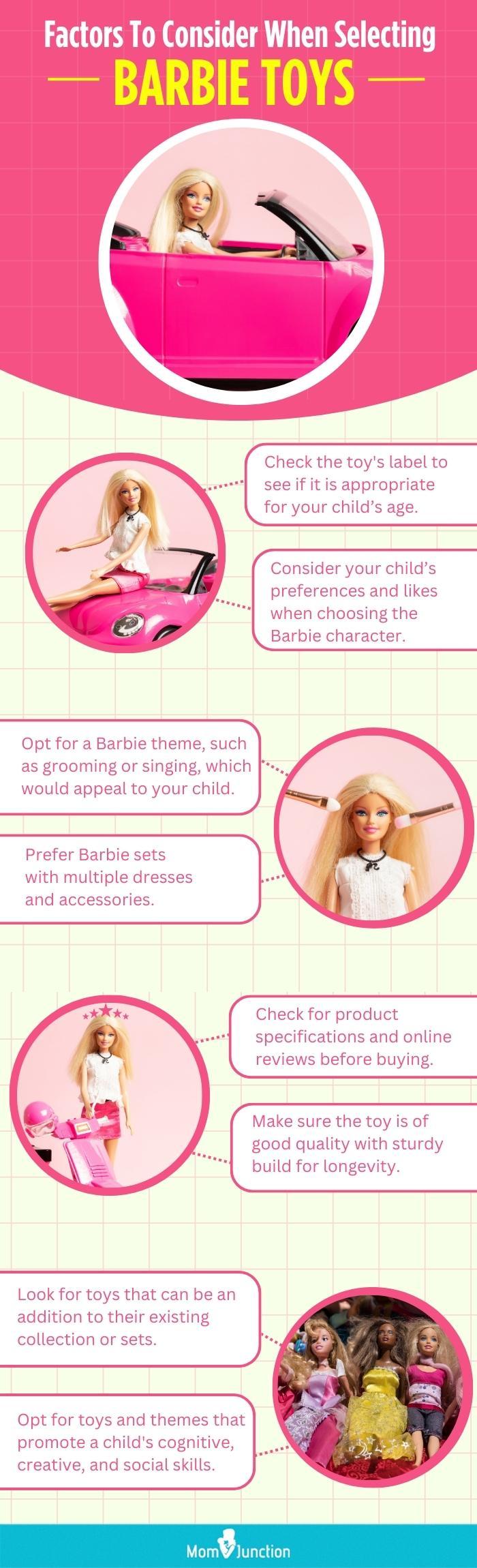 Barbie car character fabric