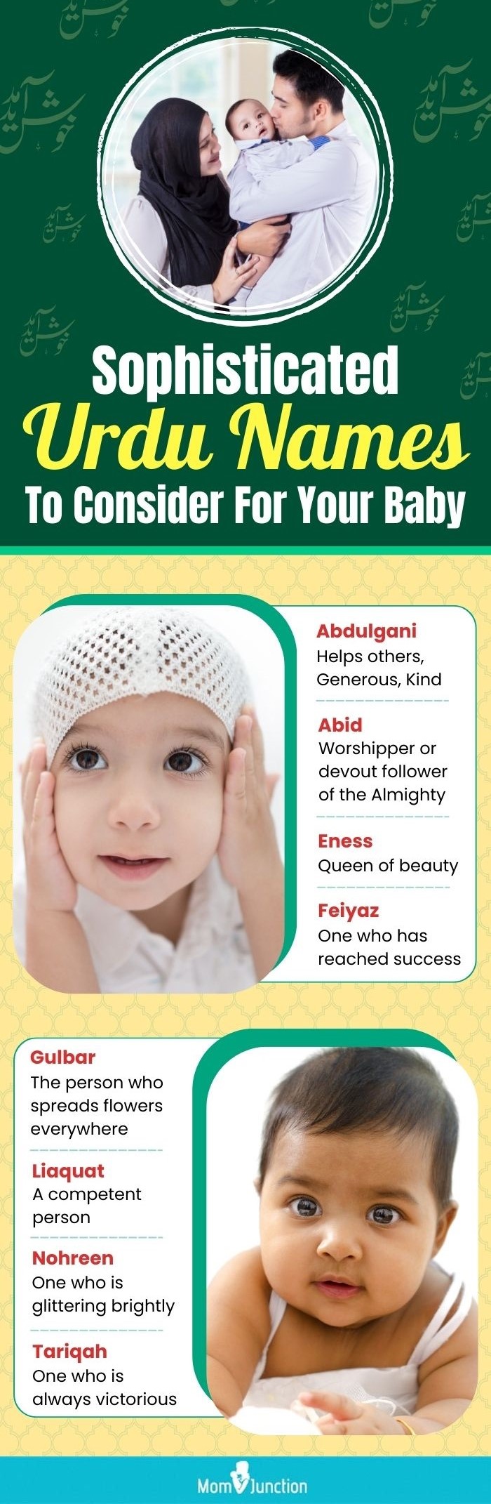 sophisticated urdu names to consider for your baby (infographic)