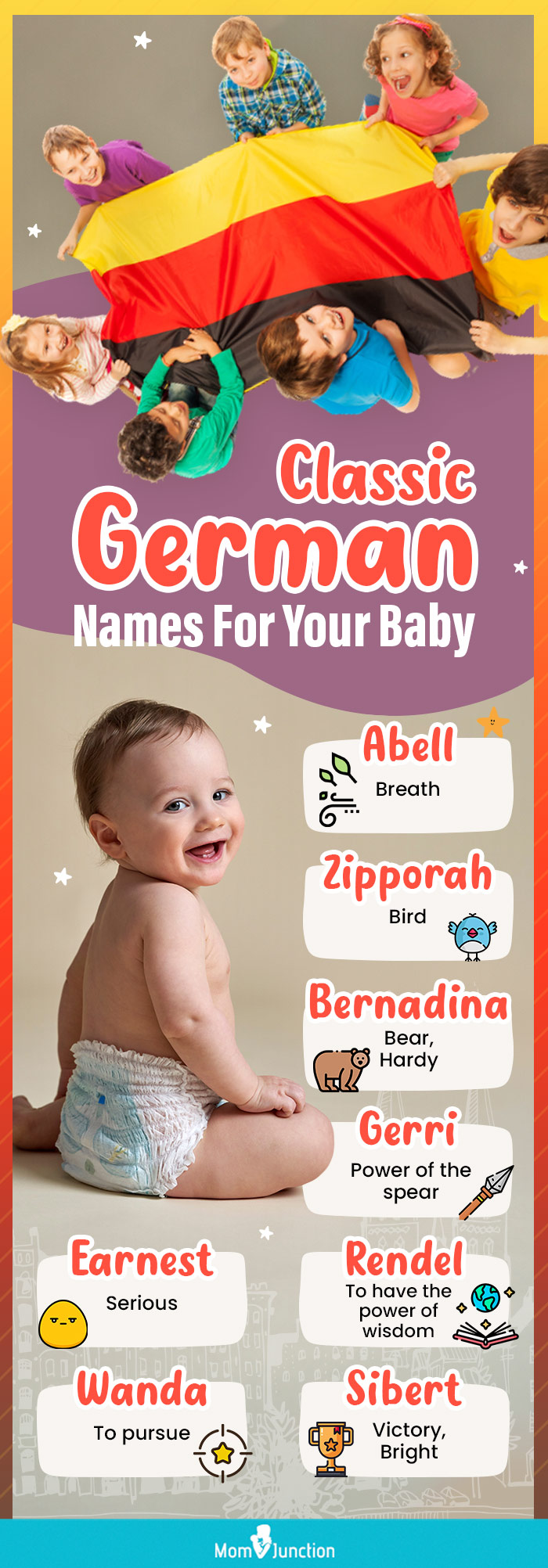 classic german names for your baby (infographic)