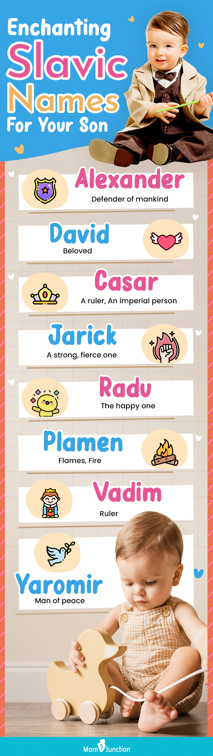 enchanting slavic names for your son (infographic)