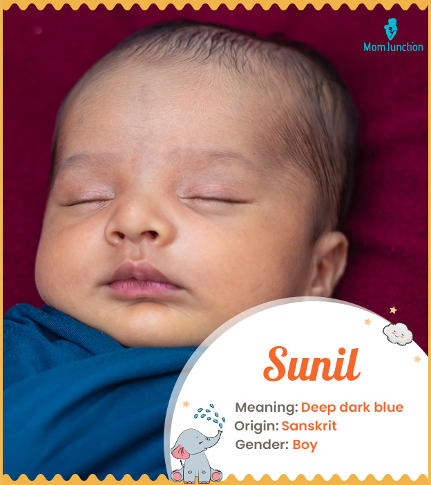 Sunil denotes deep dark blue