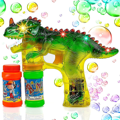 Dinosaur Bubble Blower Bubble Gun Fan 2 In 1 Electric Children's