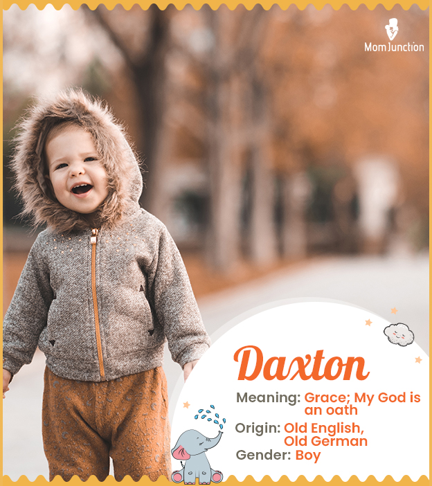 Daxton means Dax town or roofed enclosure