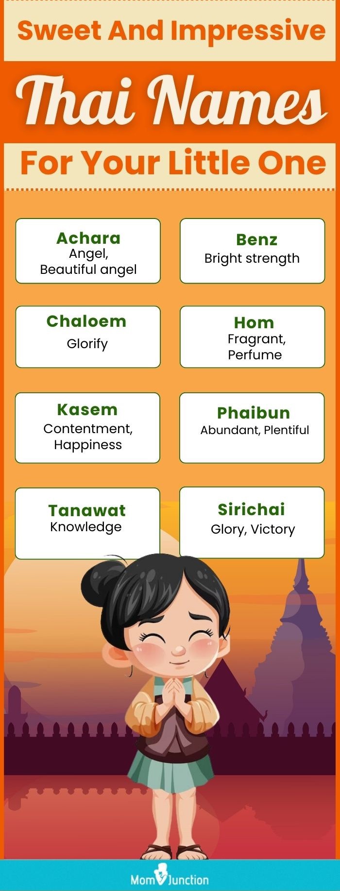 Sweet And Impressive Thai Names For Your Little One (infographic)