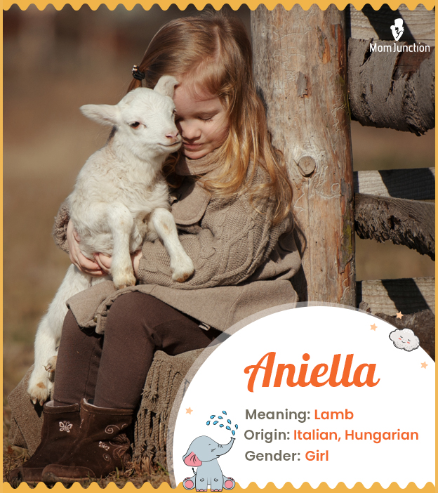 Aniella, a feminine name with religious touch.