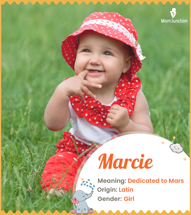 Marcie means dedicated to Mars