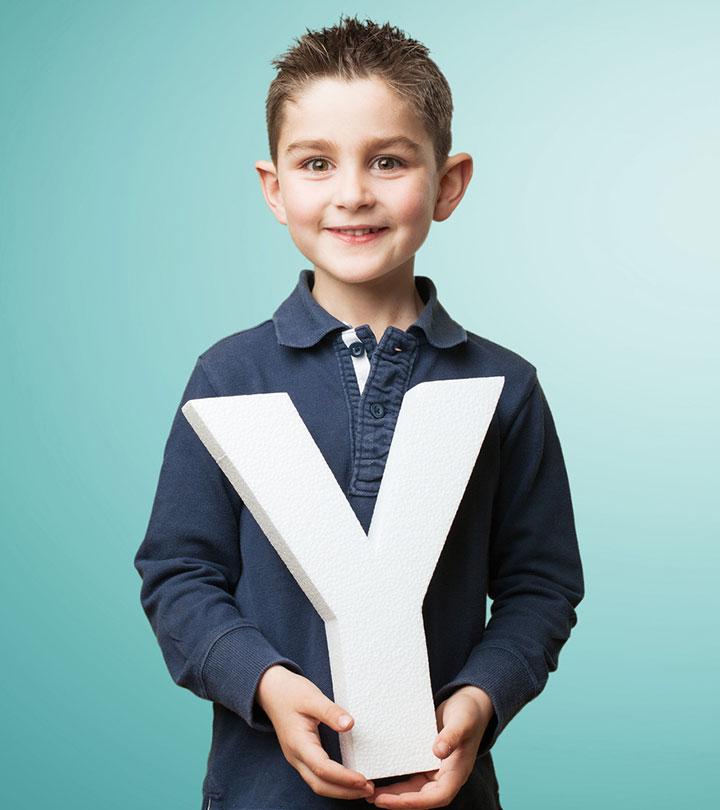 A kid holds a later 