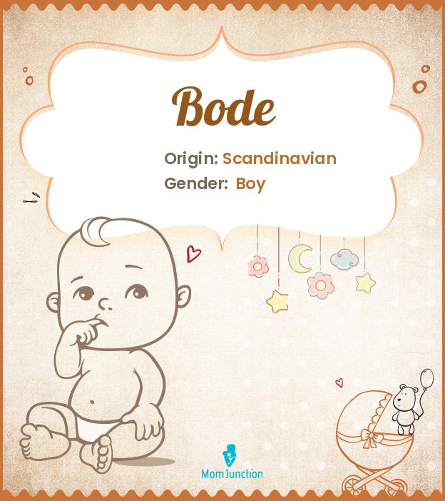 Bode Name Meaning, Origin, History, And Popularity