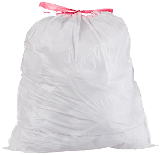 Reli. Tall Kitchen Trash Bags 13 Gallon Drawstring (500 Bags) Tall Kitchen  Drawstring Garbage Bags 13 Gallon (White) 
