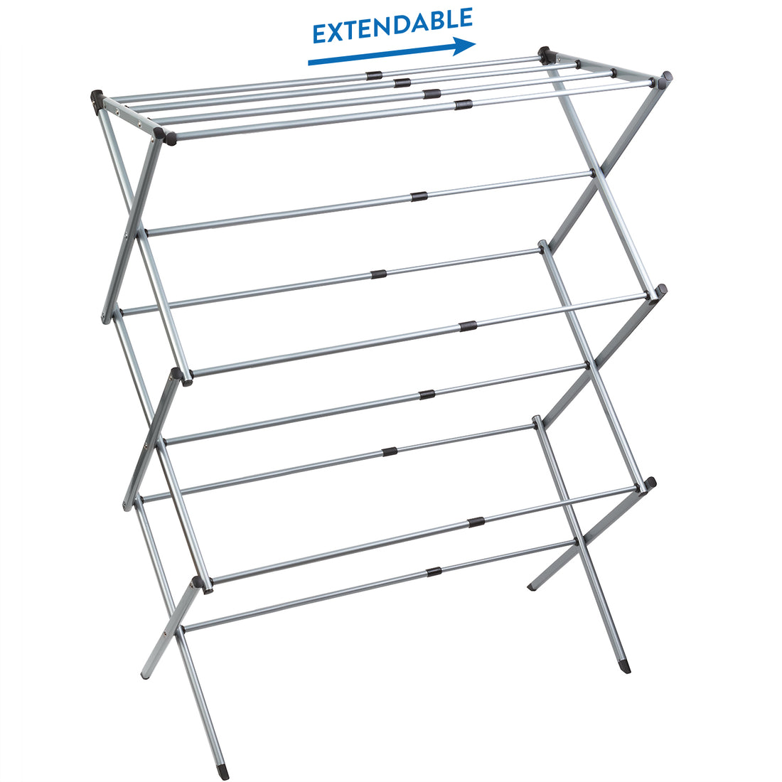 White Large Expandable and Folding Wing Drying Rack