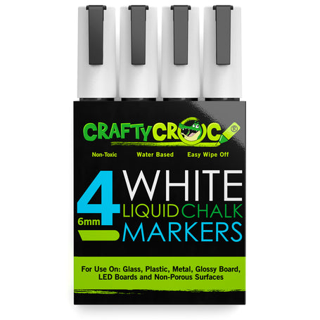 White liquid chalk marker for shop windows, erasable, 10 x 15 mm tip (x1)
