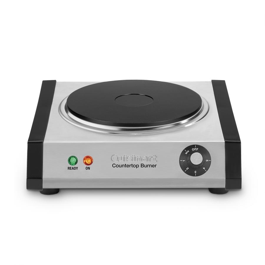 SUNAVO Hot Plates for Cooking, 1800W Electric Double Burner with Handles, 6  Power Levels Stainless Steel Hot Plate for Kitchen Camping RV Cast Iron