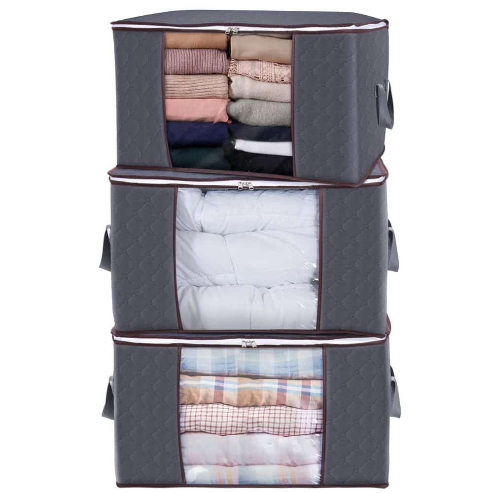 Airtight Storage Containers for Clothes Storage Clothes Compartment Storage  Mesh Compartment Drawer Bag Trouser Box Box Housekeeping & Organizers