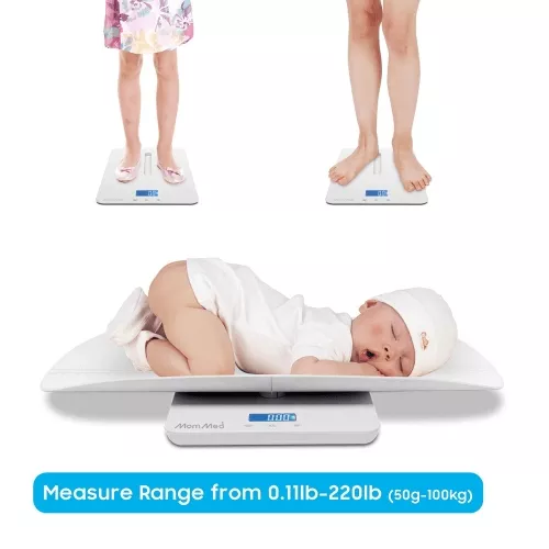 Mom Med Multi Function Newborn Toddler Weight Height Track Digital Baby  Scale