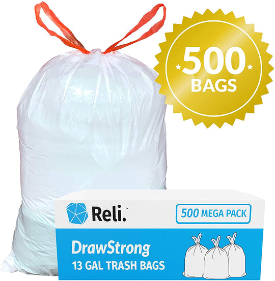 Plant Based Tall Trash Bags with Handles