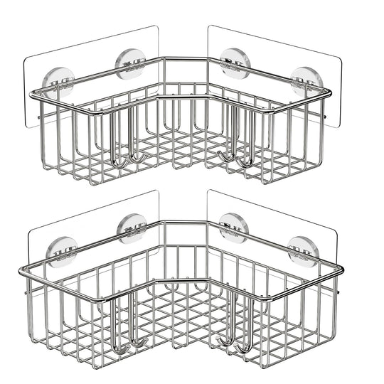 SmarTake smartake 2-pack corner shower caddy deep basket design