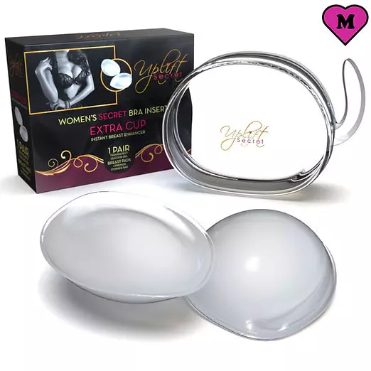 1 Pair Silicone Bra Inserts Pads Breathable Breast Enhancers