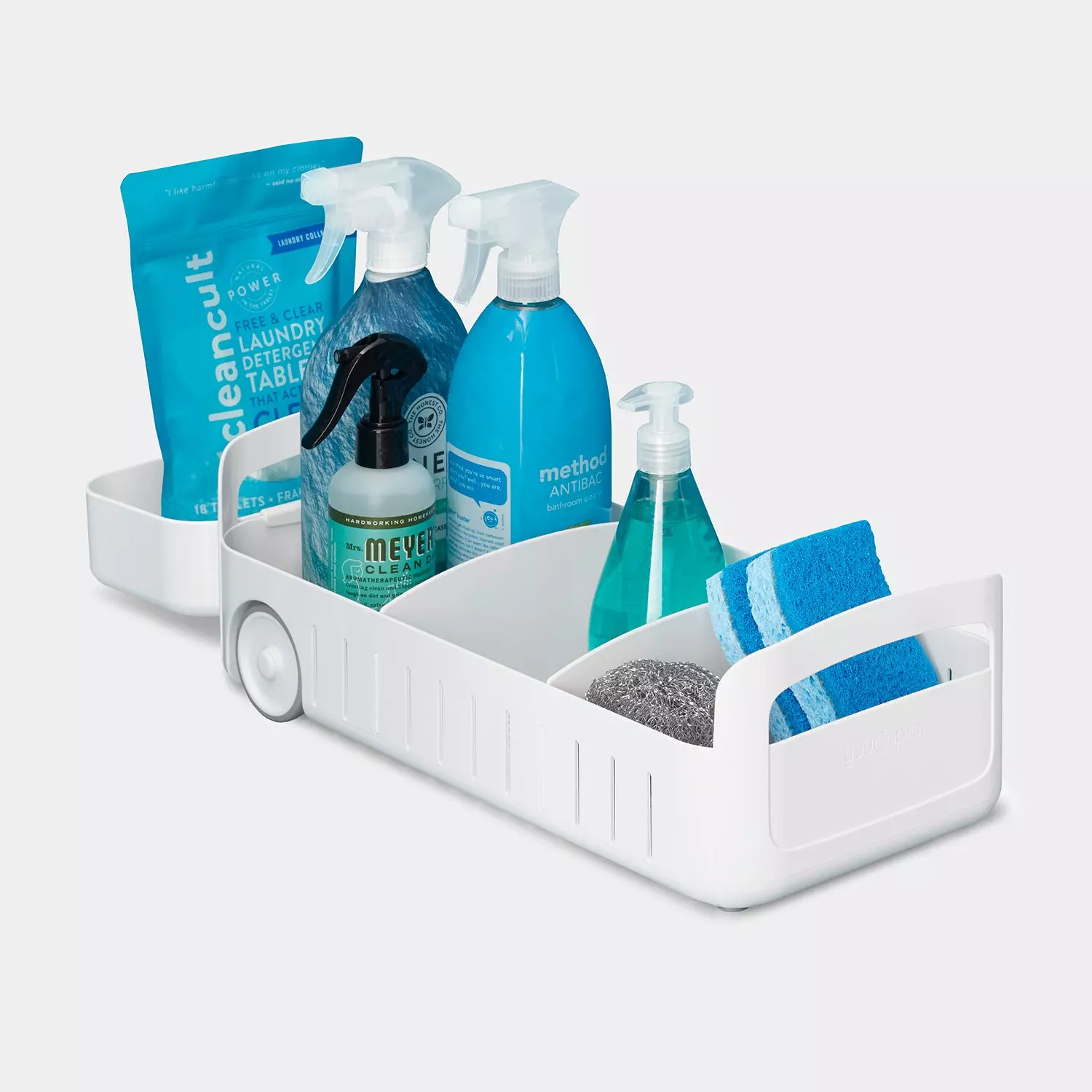 Bisupply Cleaning Supplies Organizer Caddies - 4pk Bathroom Cleaning Caddy Set
