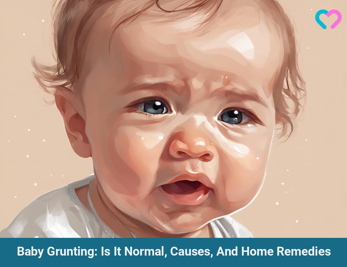 Newborn grunting hot sale and crying