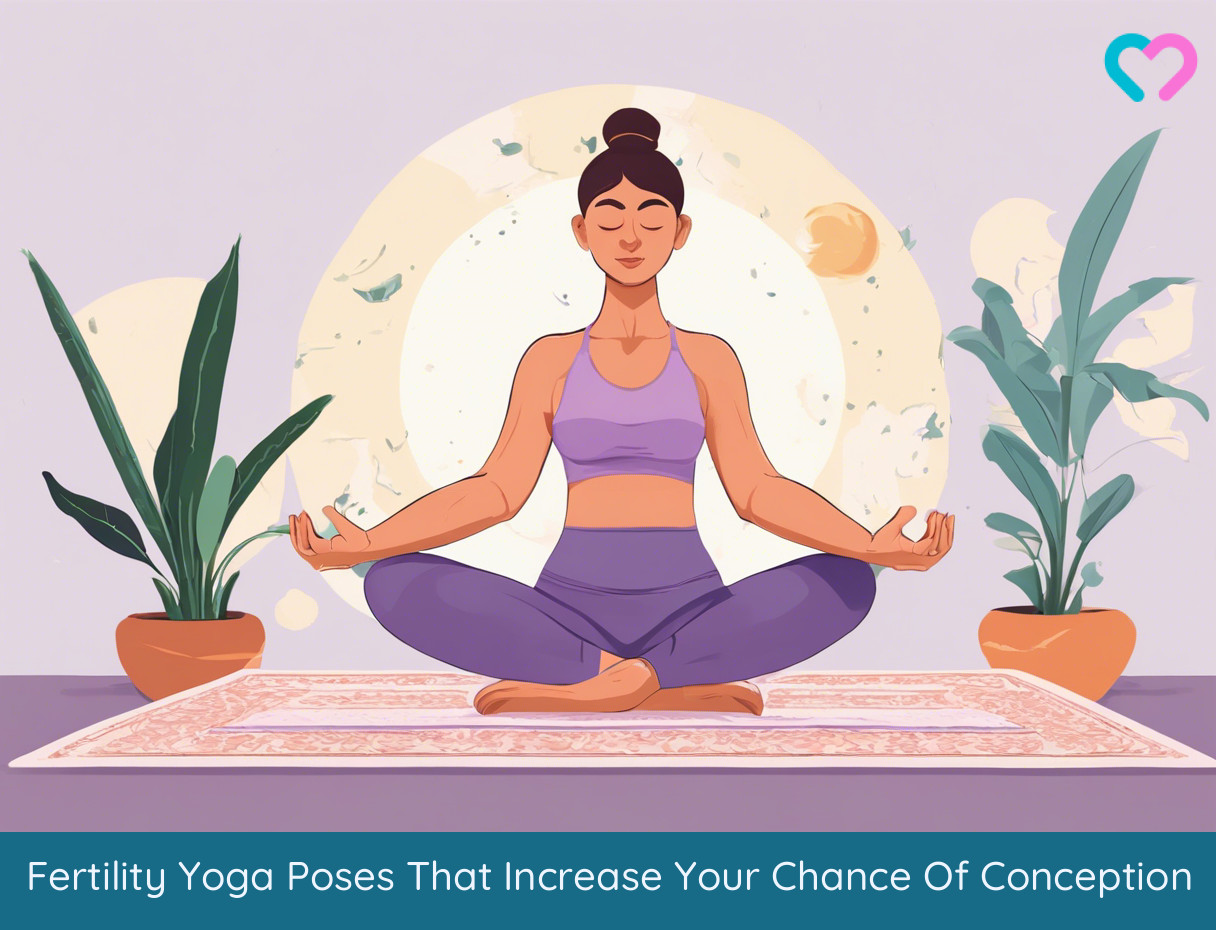 fertility yoga poses that increase your chance of conception illustration
