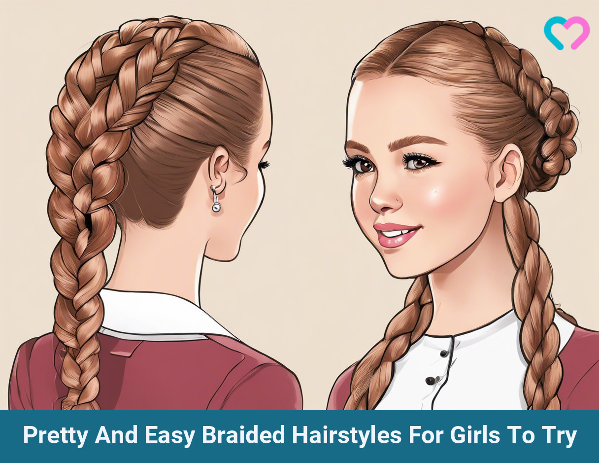pretty and easy braided hairstyles for girls to try illustration